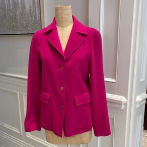 Women's Pink  fleece Blazer